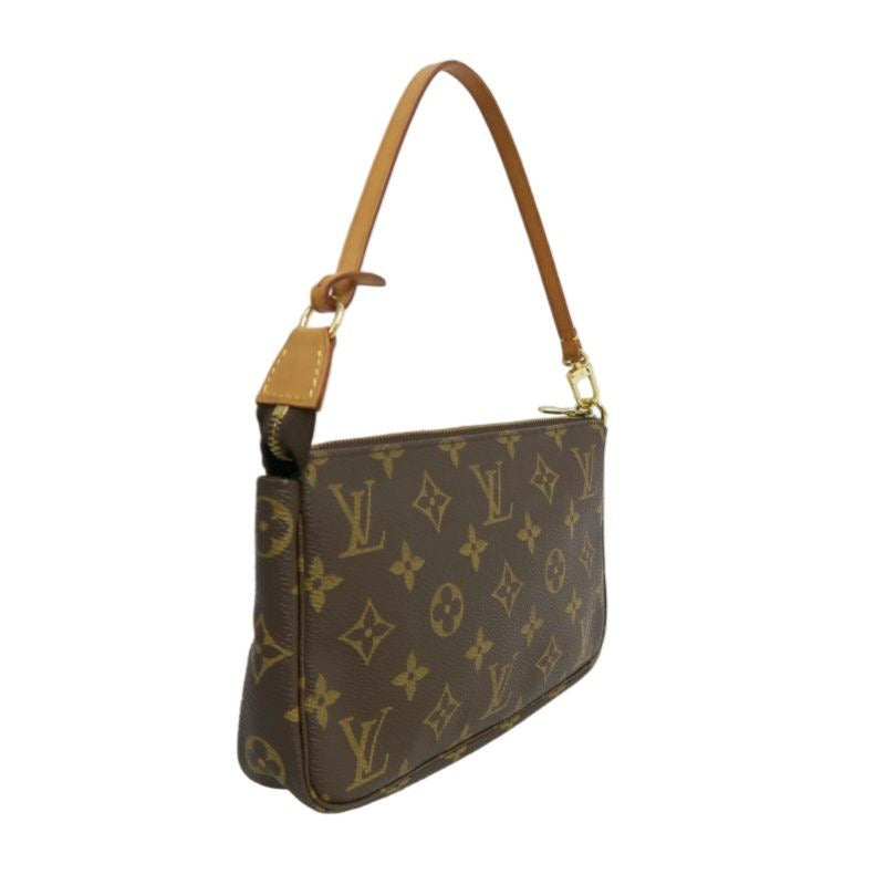 LOUIS VUITTON Pochette Accessoires, Monogram, Pouch, Handbag, Brown, LOUIS VUITTON Monogram PVC Mini Mahjong Underarm Bag