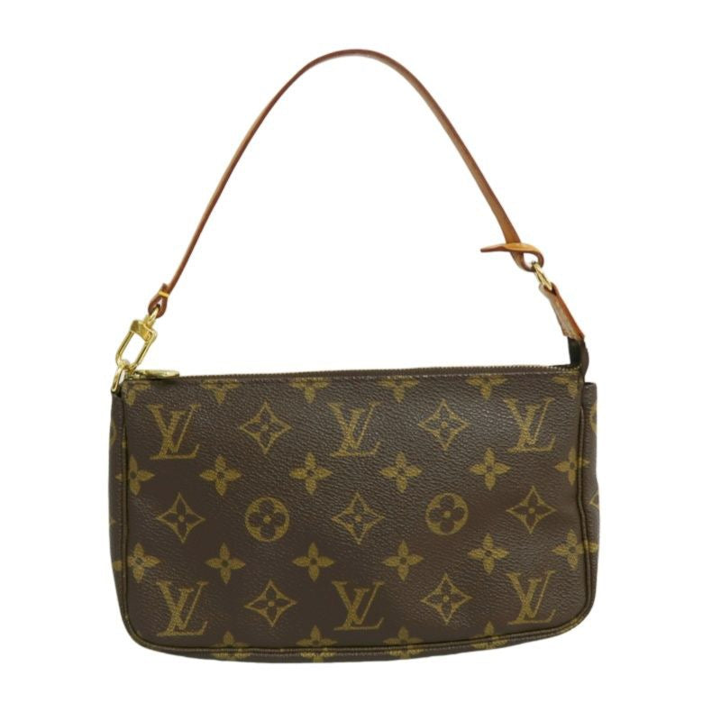 LOUIS VUITTON Pochette Accessoires, Monogram, Pouch, Handbag, Brown, LOUIS VUITTON Monogram PVC Mini Mahjong Underarm Bag