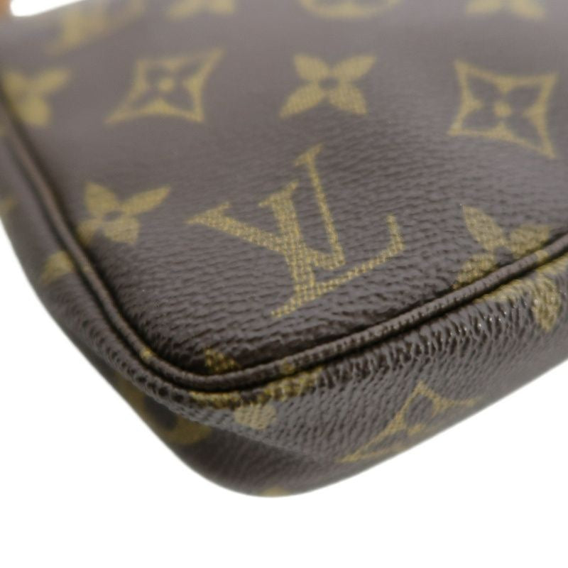 LOUIS VUITTON Pochette Accessoires, Monogram, Pouch, Handbag, Brown, LOUIS VUITTON Monogram PVC Mini Mahjong Underarm Bag
