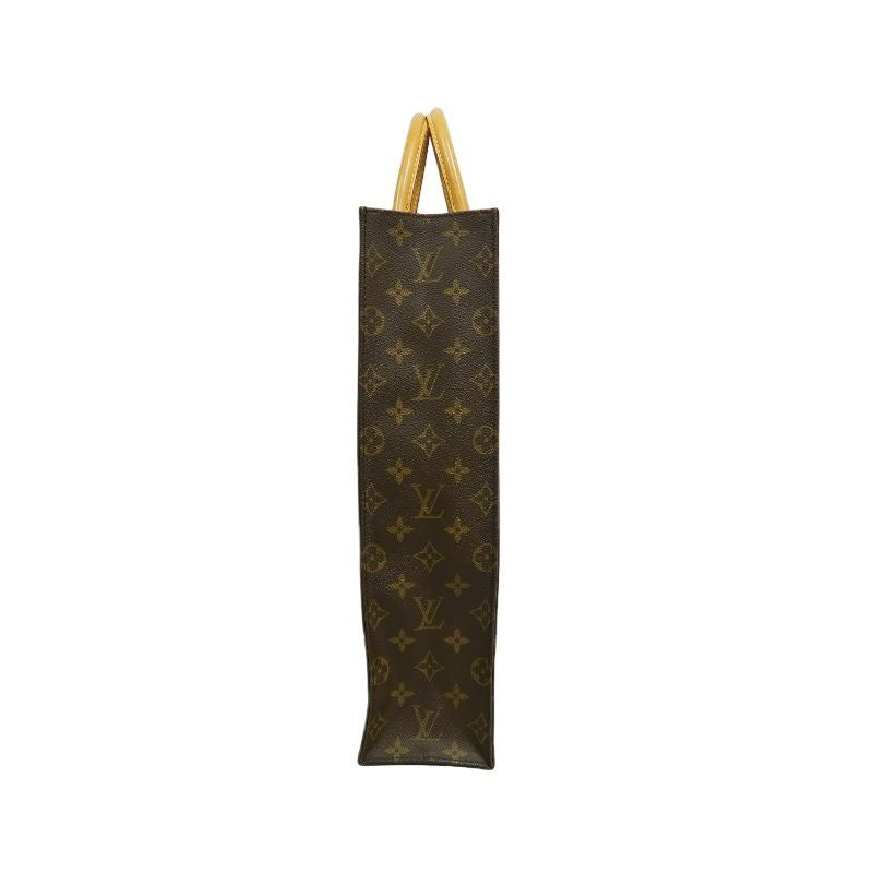 LOUIS VUITTON Sac Plat, Monogram, Handbag, Brown, LOUIS VUITTON Monogram PVC Sac Plat Tote Bag