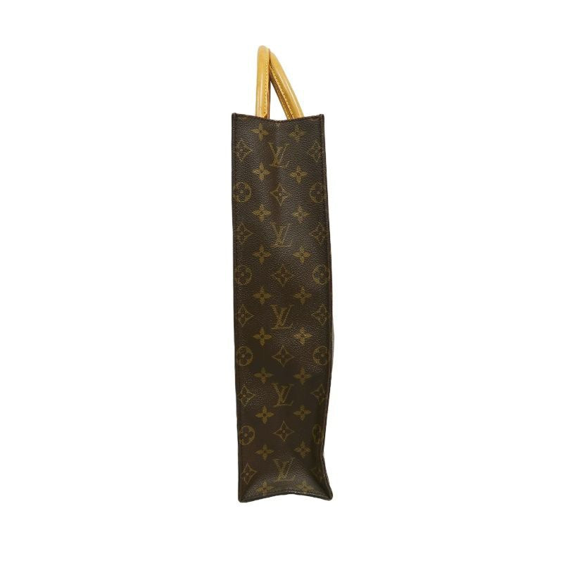 LOUIS VUITTON Sac Plat, Monogram, Handbag, Brown, LOUIS VUITTON Monogram PVC Sac Plat Tote Bag