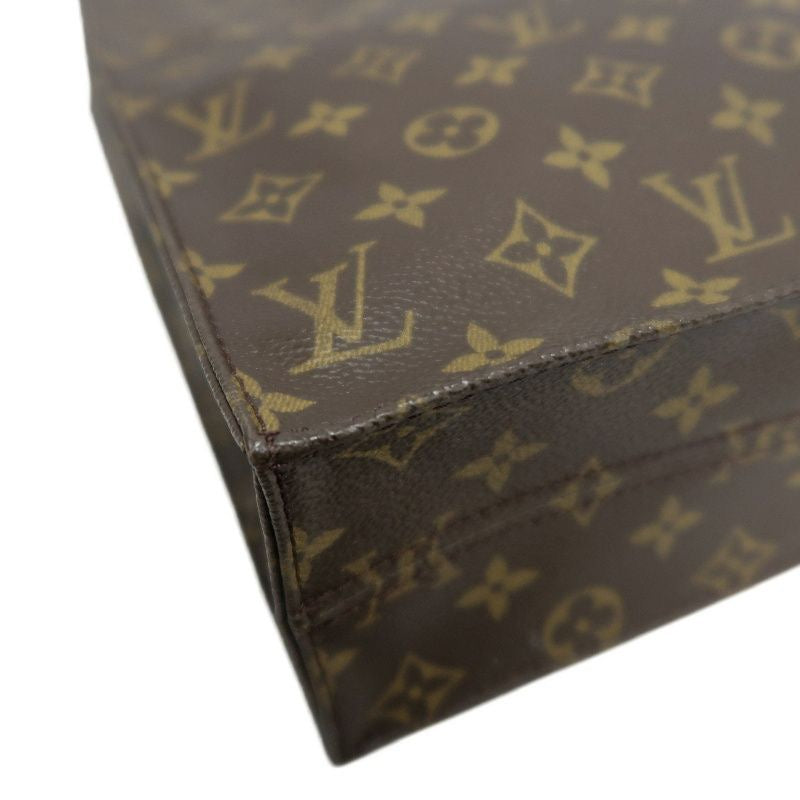 LOUIS VUITTON Sac Plat, Monogram, Handbag, Brown, LOUIS VUITTON Monogram PVC Sac Plat Tote Bag