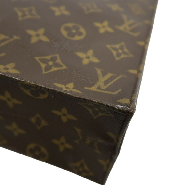 LOUIS VUITTON Sac Plat, Monogram, Handbag, Brown, LOUIS VUITTON Monogram PVC Sac Plat Tote Bag