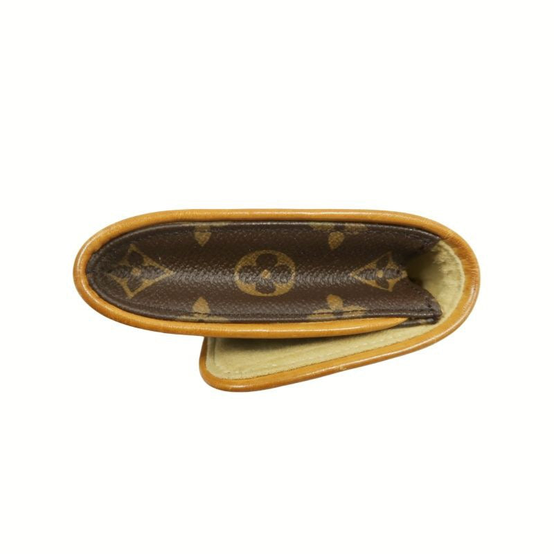 LOUIS VUITTON Monogram Pochette Twin GM Shoulder Bag, Brown Coated Canvas (PVC), Envelope Style Belt Bag