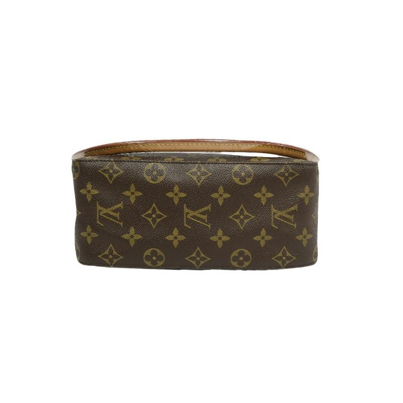 LOUIS VUITTON Monogram Looping MM Handbag, Brown Coated Canvas (PVC), Underarm Bag