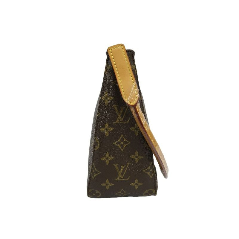 LOUIS VUITTON Monogram Looping MM Handbag, Brown Coated Canvas (PVC), Underarm Bag