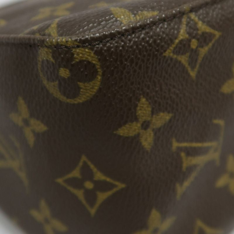 LOUIS VUITTON Monogram Looping MM Handbag, Brown Coated Canvas (PVC), Underarm Bag