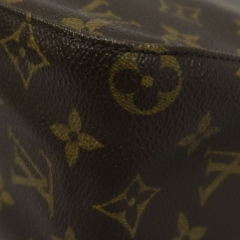 LOUIS VUITTON Monogram Looping MM Handbag, Brown Coated Canvas (PVC), Underarm Bag