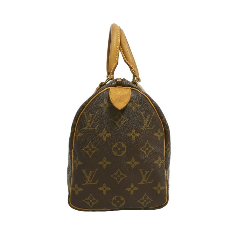 LOUIS VUITTON Speedy 25, Monogram, Handbag, Brown, with padlock, 1 key and dust bag, LOUIS VUITTON Monogram PVC Speedy 25 Handbag