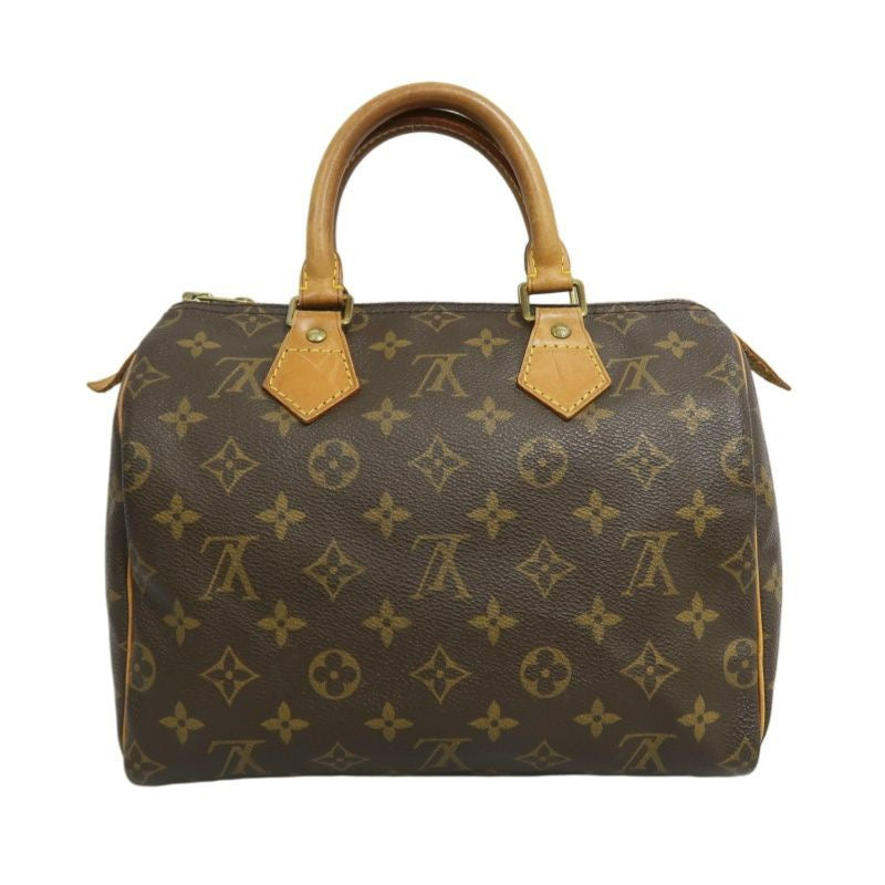 LOUIS VUITTON Speedy 25, Monogram, Handbag, Brown, with padlock, 1 key and dust bag, LOUIS VUITTON Monogram PVC Speedy 25 Handbag