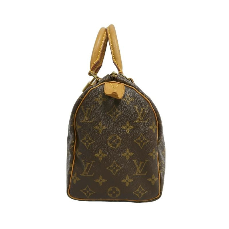 LOUIS VUITTON Speedy 25, Monogram, Handbag, Brown, with padlock, 1 key and dust bag, LOUIS VUITTON Monogram PVC Speedy 25 Handbag