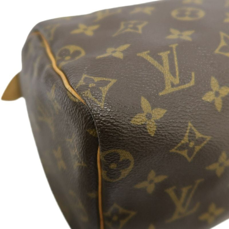 LOUIS VUITTON Speedy 25, Monogram, Handbag, Brown, with padlock, 1 key and dust bag, LOUIS VUITTON Monogram PVC Speedy 25 Handbag