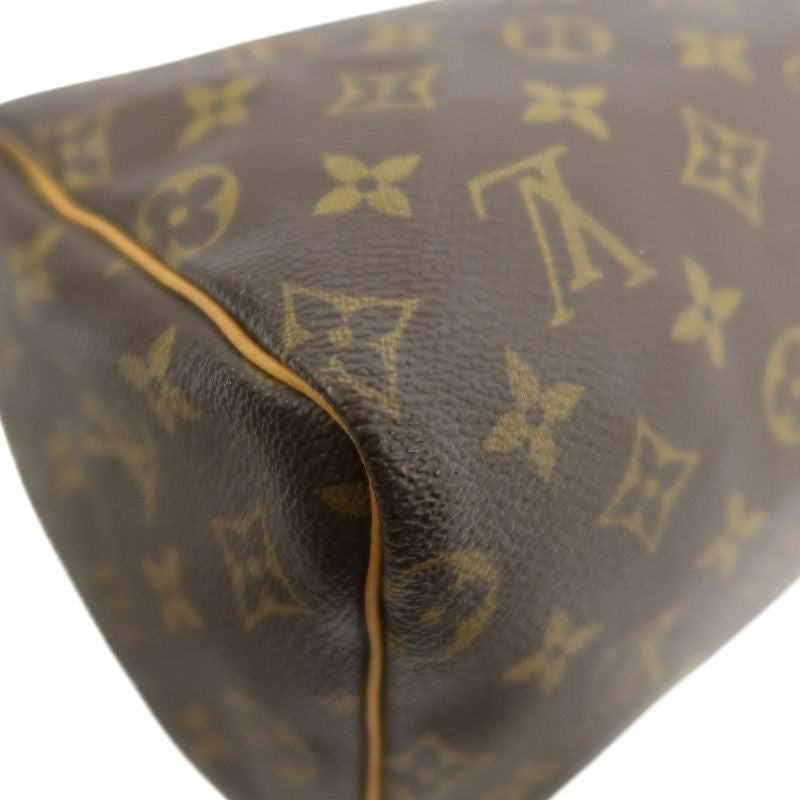 LOUIS VUITTON Speedy 25, Monogram, Handbag, Brown, with padlock, 1 key and dust bag, LOUIS VUITTON Monogram PVC Speedy 25 Handbag