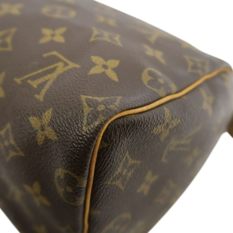 LOUIS VUITTON Speedy 25, Monogram, Handbag, Brown, with padlock, 1 key and dust bag, LOUIS VUITTON Monogram PVC Speedy 25 Handbag