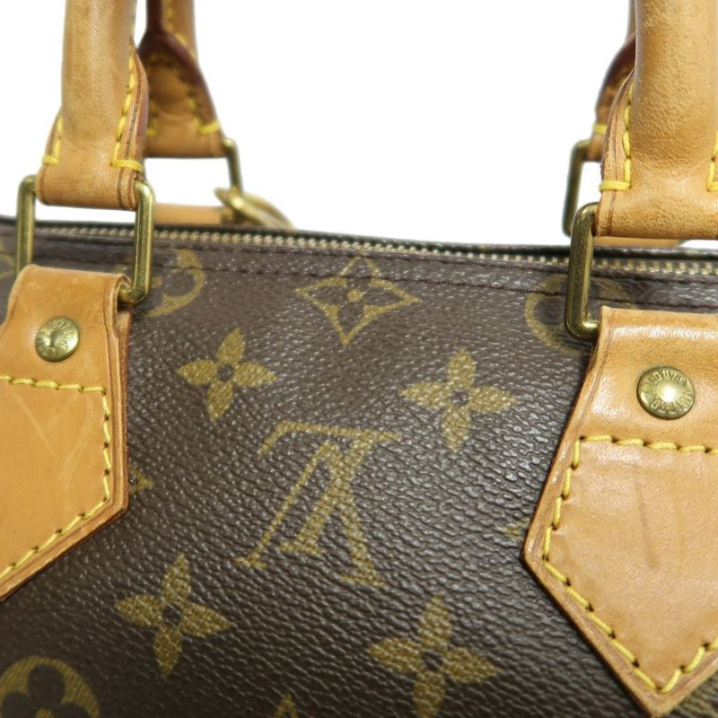 LOUIS VUITTON Speedy 25, Monogram, Handbag, Brown, with padlock, 1 key and dust bag, LOUIS VUITTON Monogram PVC Speedy 25 Handbag
