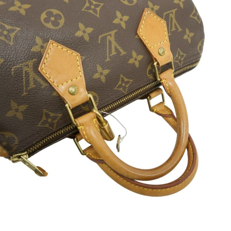 LOUIS VUITTON Speedy 25, Monogram, Handbag, Brown, with padlock, 1 key and dust bag, LOUIS VUITTON Monogram PVC Speedy 25 Handbag