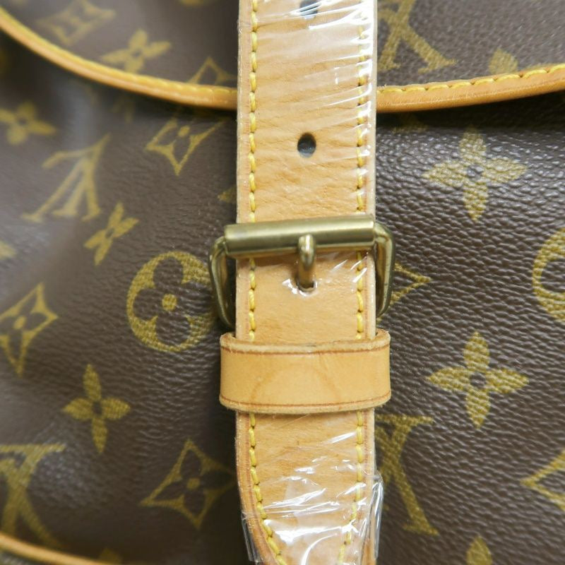 LOUIS VUITTON Monogram Soufflot 43 Crossbody Bag, Brown Coated Canvas (PVC), Twin Compartment Design