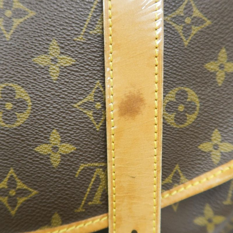 LOUIS VUITTON Monogram Soufflot 43 Crossbody Bag, Brown Coated Canvas (PVC), Twin Compartment Design