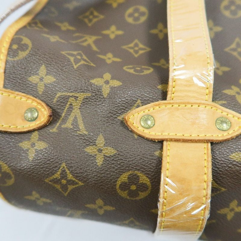 LOUIS VUITTON Monogram Soufflot 43 Crossbody Bag, Brown Coated Canvas (PVC), Twin Compartment Design