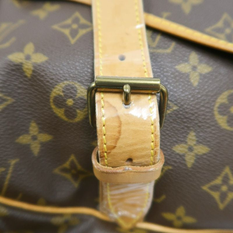 LOUIS VUITTON Monogram Soufflot 43 Crossbody Bag, Brown Coated Canvas (PVC), Twin Compartment Design