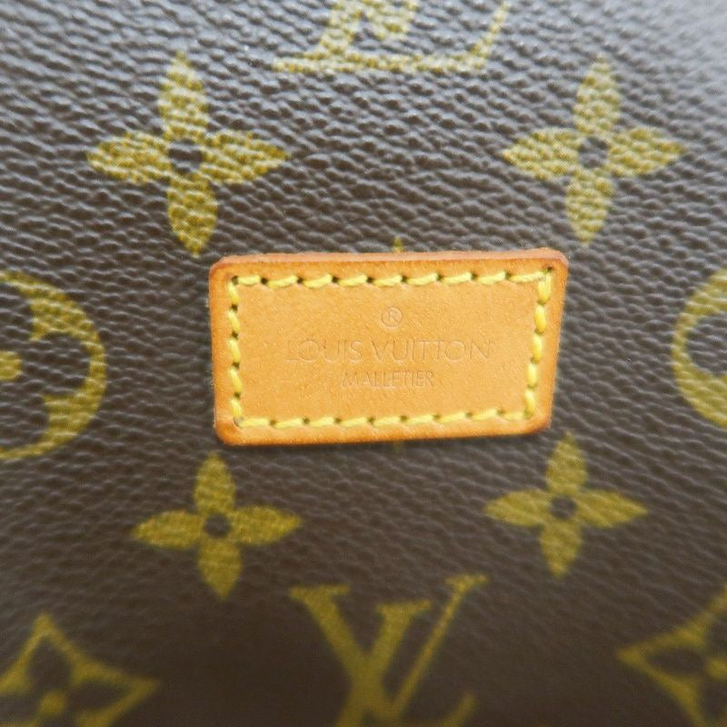 LOUIS VUITTON Monogram Soufflot 43 Crossbody Bag, Brown Coated Canvas (PVC), Twin Compartment Design