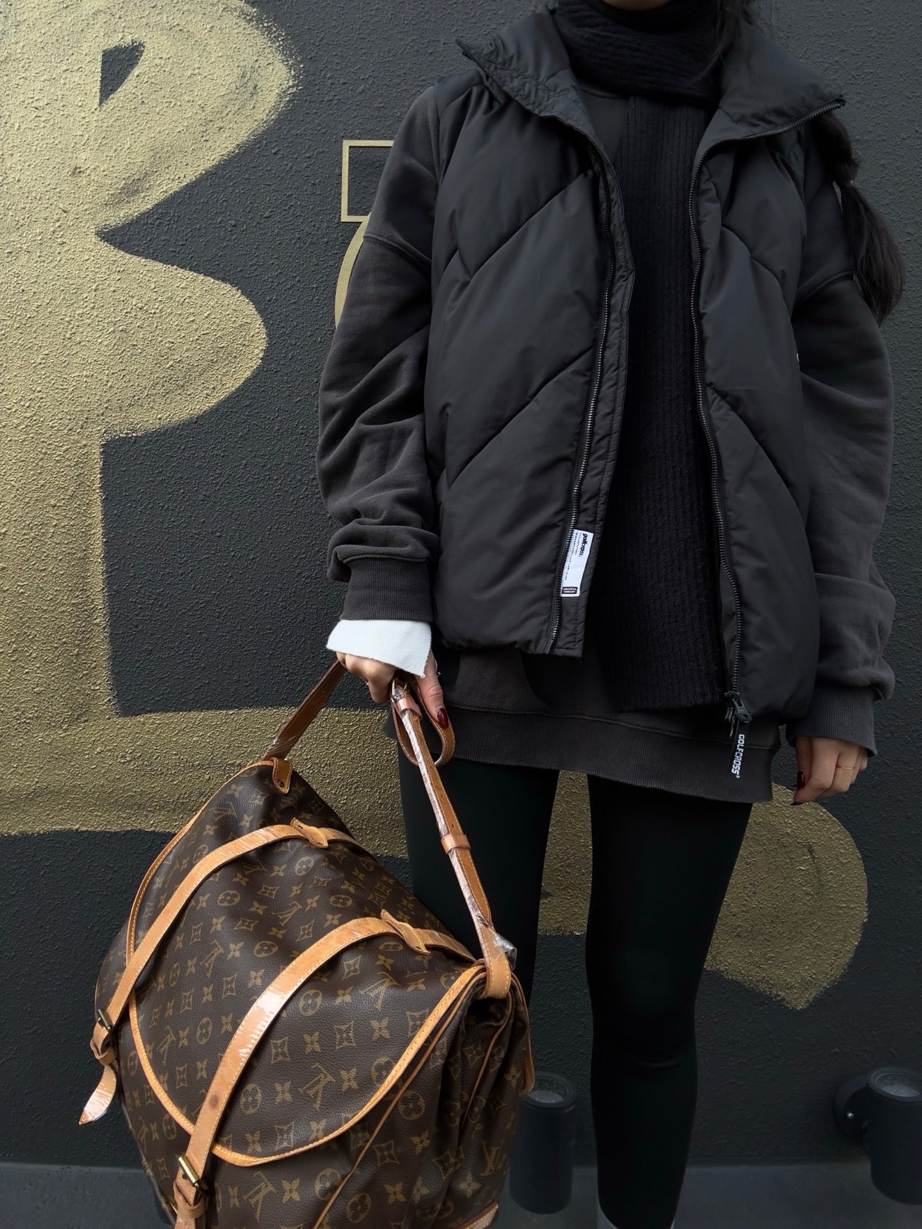 LOUIS VUITTON Monogram Soufflot 43 Crossbody Bag, Brown Coated Canvas (PVC), Twin Compartment Design