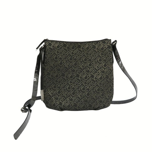 Calvin Klein Black Canvas Crossbody Shoulder Bag with Dust Bag