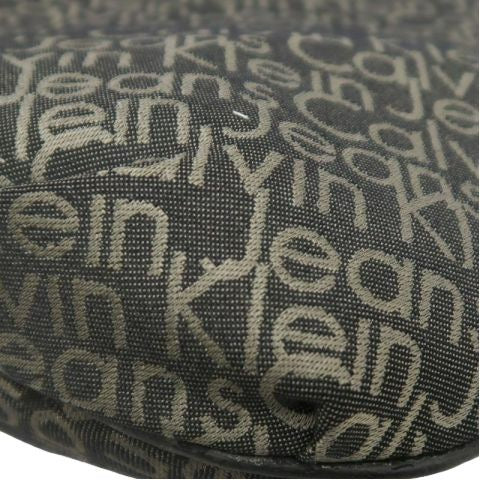 Calvin Klein Black Canvas Crossbody Shoulder Bag with Dust Bag
