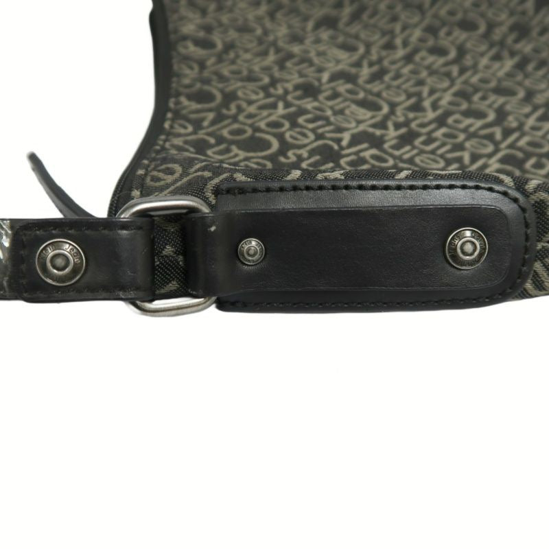 Calvin Klein Black Canvas Crossbody Shoulder Bag with Dust Bag