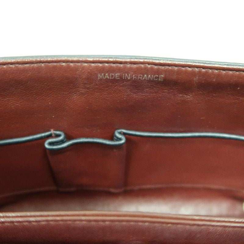 CHANEL Classic Flap Black Lambskin Matelasse Chain Shoulder Bag