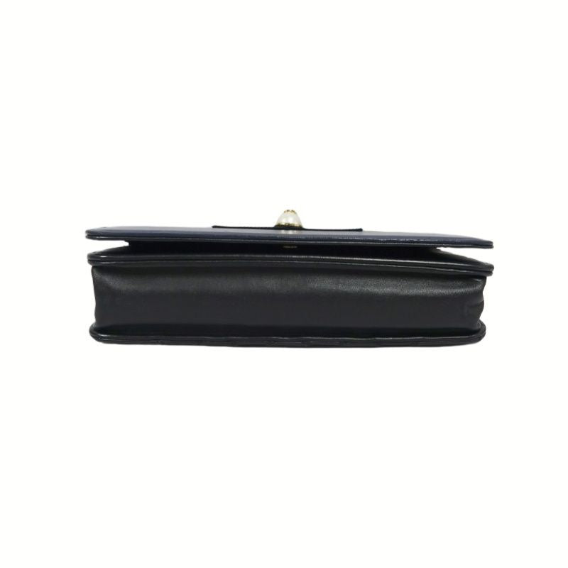 CHANEL Navy x Black Matelasse Chain Shoulder Bag