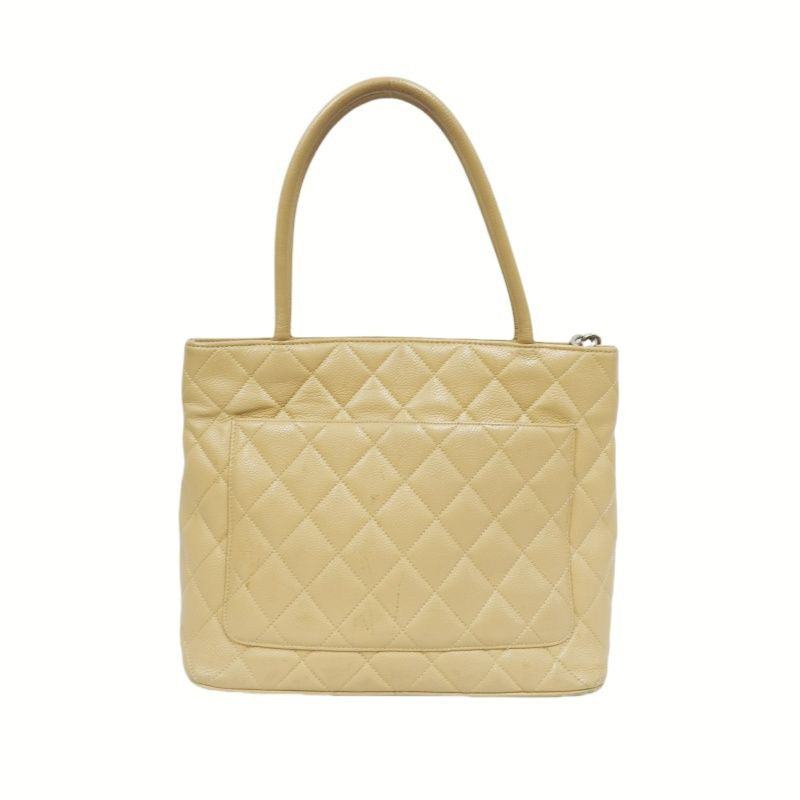 CHANEL Reissue Tote Bag, Beige Caviar Leather, Gold Hardware, with Authenticity Card