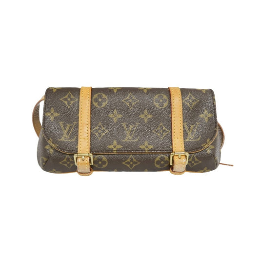 Louis Vuitton (LV) Monogram Pochette Marelle Waist Bag, Brown PVC, Includes Dust Bag