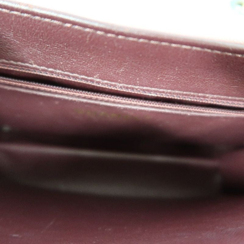 CHANEL Purple Lambskin Matelasse Chain Shoulder Bag