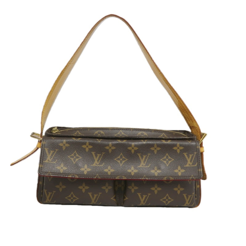 LOUIS VUITTON Monogram VivaCity MM Shoulder Bag Brown LV Multicolore PVC Camel Crossbody Bag