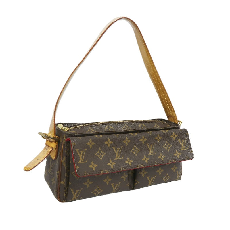 LOUIS VUITTON Monogram VivaCity MM Shoulder Bag Brown LV Multicolore PVC Camel Crossbody Bag