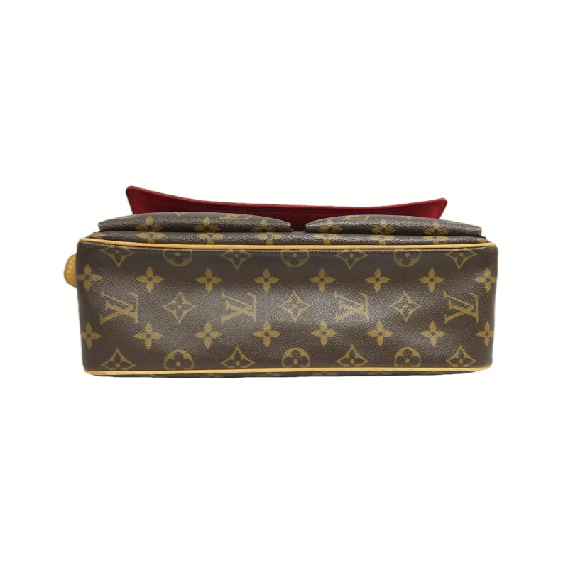LOUIS VUITTON Monogram VivaCity MM Shoulder Bag Brown LV Multicolore PVC Camel Crossbody Bag