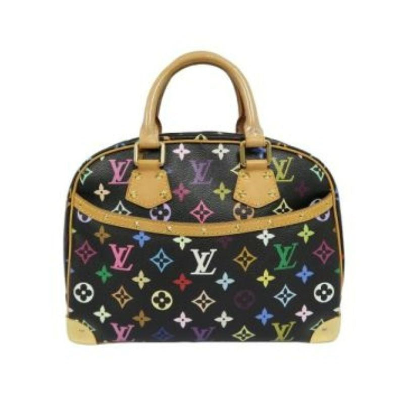 LOUIS VUITTON Black Monogram Multicolore Trouville Bag