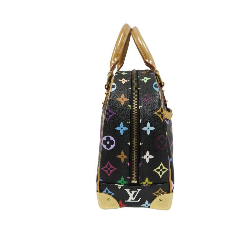 LOUIS VUITTON Black Monogram Multicolore Trouville Bag