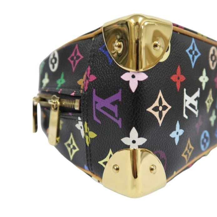 LOUIS VUITTON Black Monogram Multicolore Trouville Bag