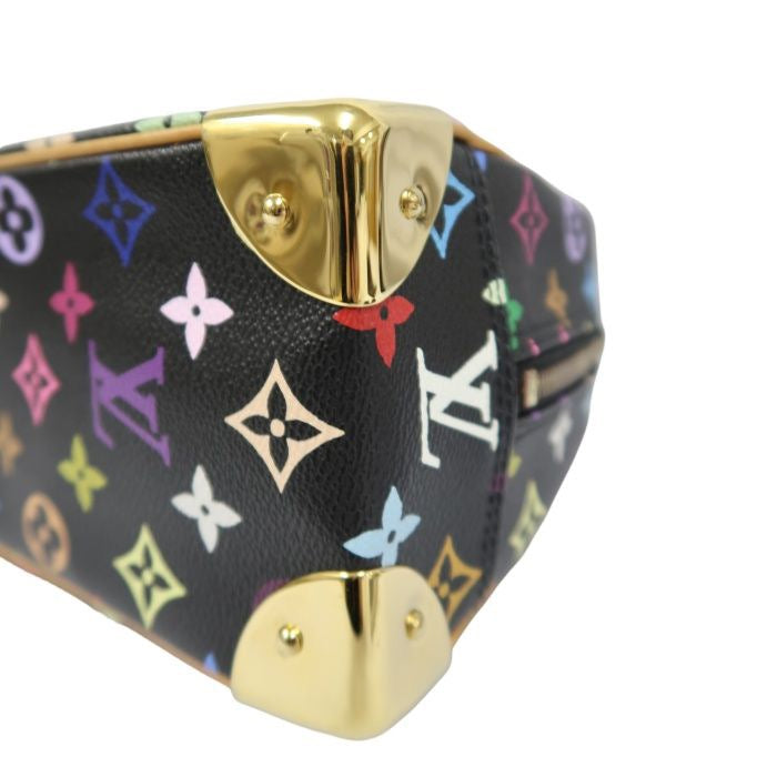LOUIS VUITTON Black Monogram Multicolore Trouville Bag