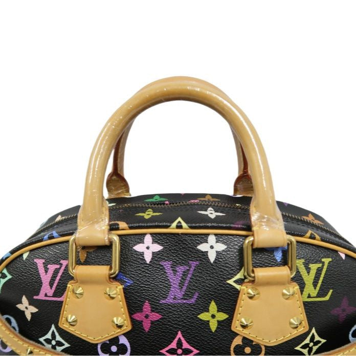 LOUIS VUITTON Black Monogram Multicolore Trouville Bag