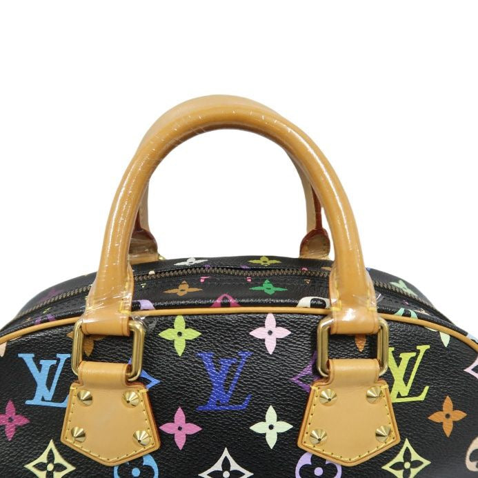 LOUIS VUITTON Black Monogram Multicolore Trouville Bag