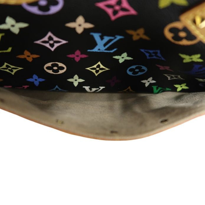 LOUIS VUITTON Black Monogram Multicolore Trouville Bag