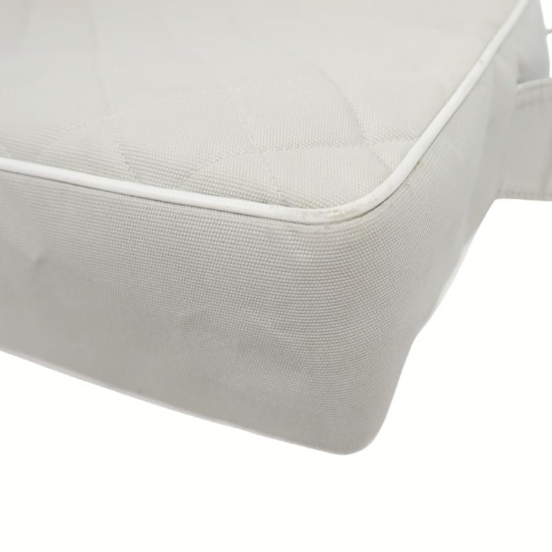 CHANEL Sport Line Light Gray Canvas Shoulder Bag