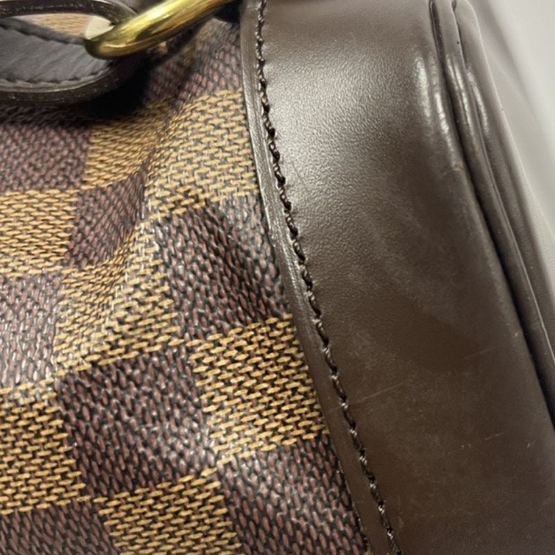 LOUIS VUITTON Damier Ebene Montsouris GM Brown Coated Canvas Backpack