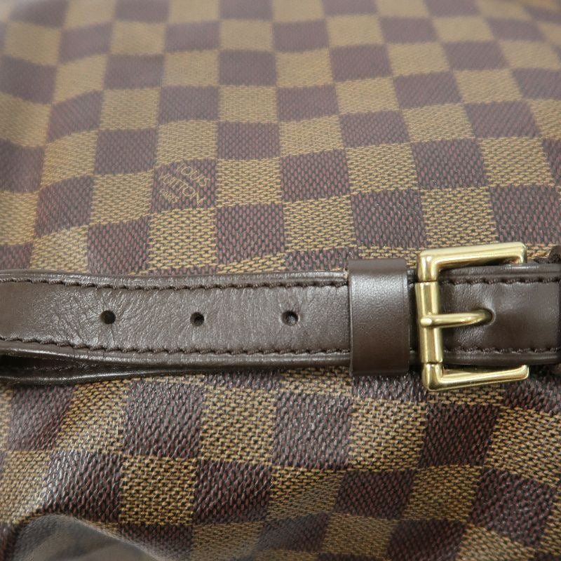 LOUIS VUITTON Damier Ebene Montsouris GM Brown Coated Canvas Backpack