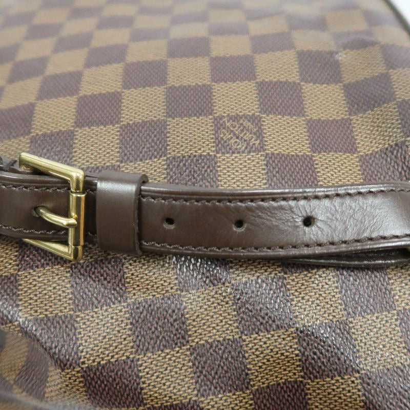 LOUIS VUITTON Damier Ebene Montsouris GM Brown Coated Canvas Backpack