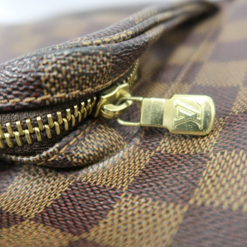 LOUIS VUITTON Damier Ebene Montsouris GM Brown Coated Canvas Backpack
