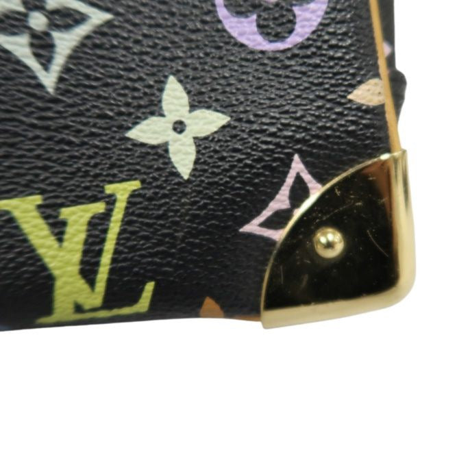 LOUIS VUITTON Multicolore Black Trouville Handbag in Monogram Multicolore Coated Canvas